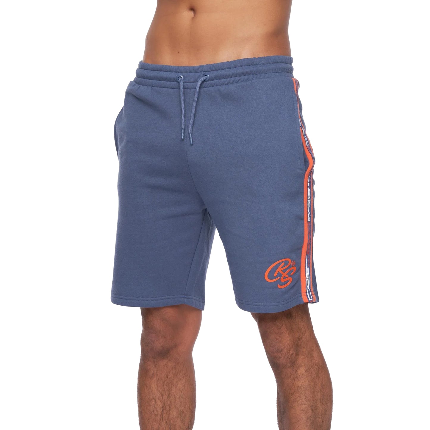 Denim Blue - Lifestyle - Crosshatch Mens Mentella Top & Shorts Set