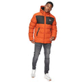 Burnt Orange - Pack Shot - Crosshatch Mens Tenthley Embossed Padded Jacket