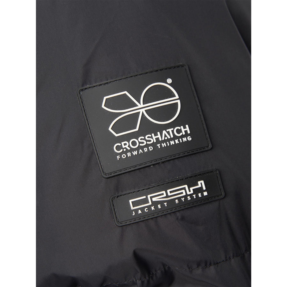 Black - Pack Shot - Crosshatch Mens Squadage Panelled Jacket