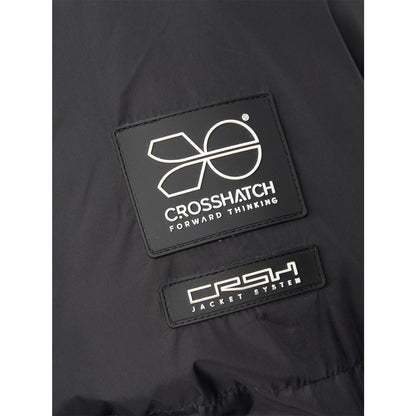 Black - Pack Shot - Crosshatch Mens Squadage Panelled Jacket