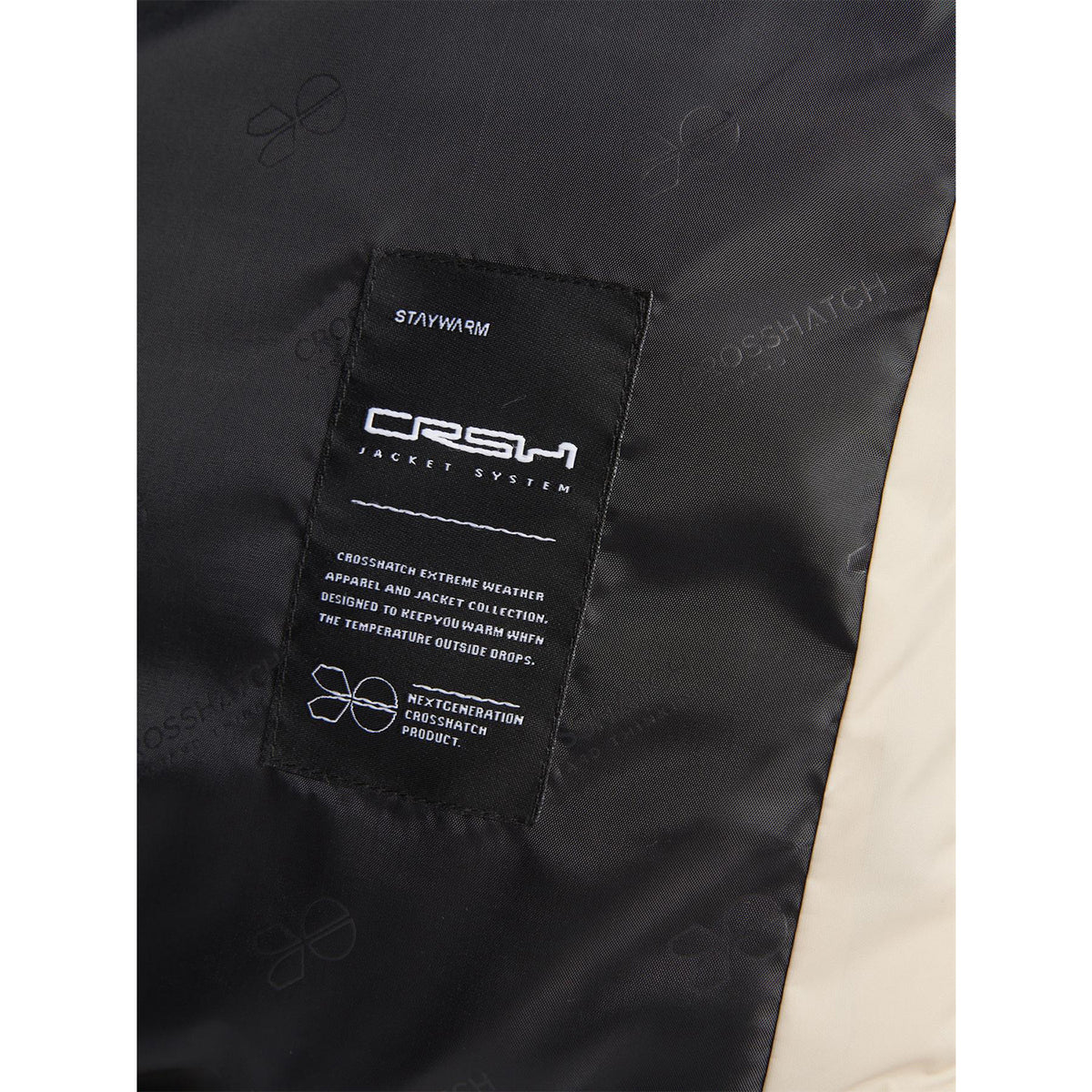 Stone - Pack Shot - Crosshatch Mens Squadage Panelled Jacket