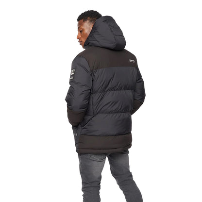 Black - Back - Crosshatch Mens Squadage Panelled Jacket