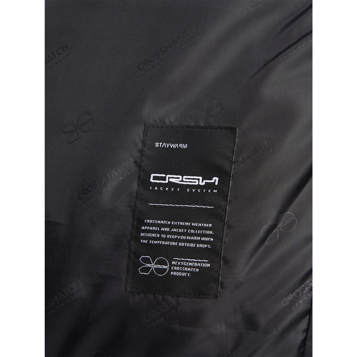 Black - Lifestyle - Crosshatch Mens Squadage Panelled Jacket