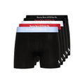 Black-Mixed - Front - Bewley & Ritch Mens Columba Boxer Shorts (Pack of 5)