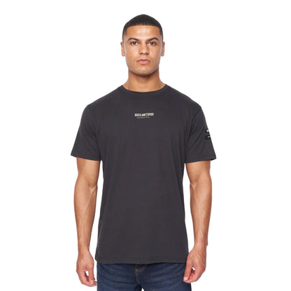Black - Front - Duck and Cover Mens Brammers T-Shirt