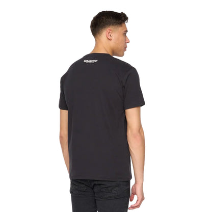 Black - Back - Duck and Cover Mens Wayfirth T-Shirt