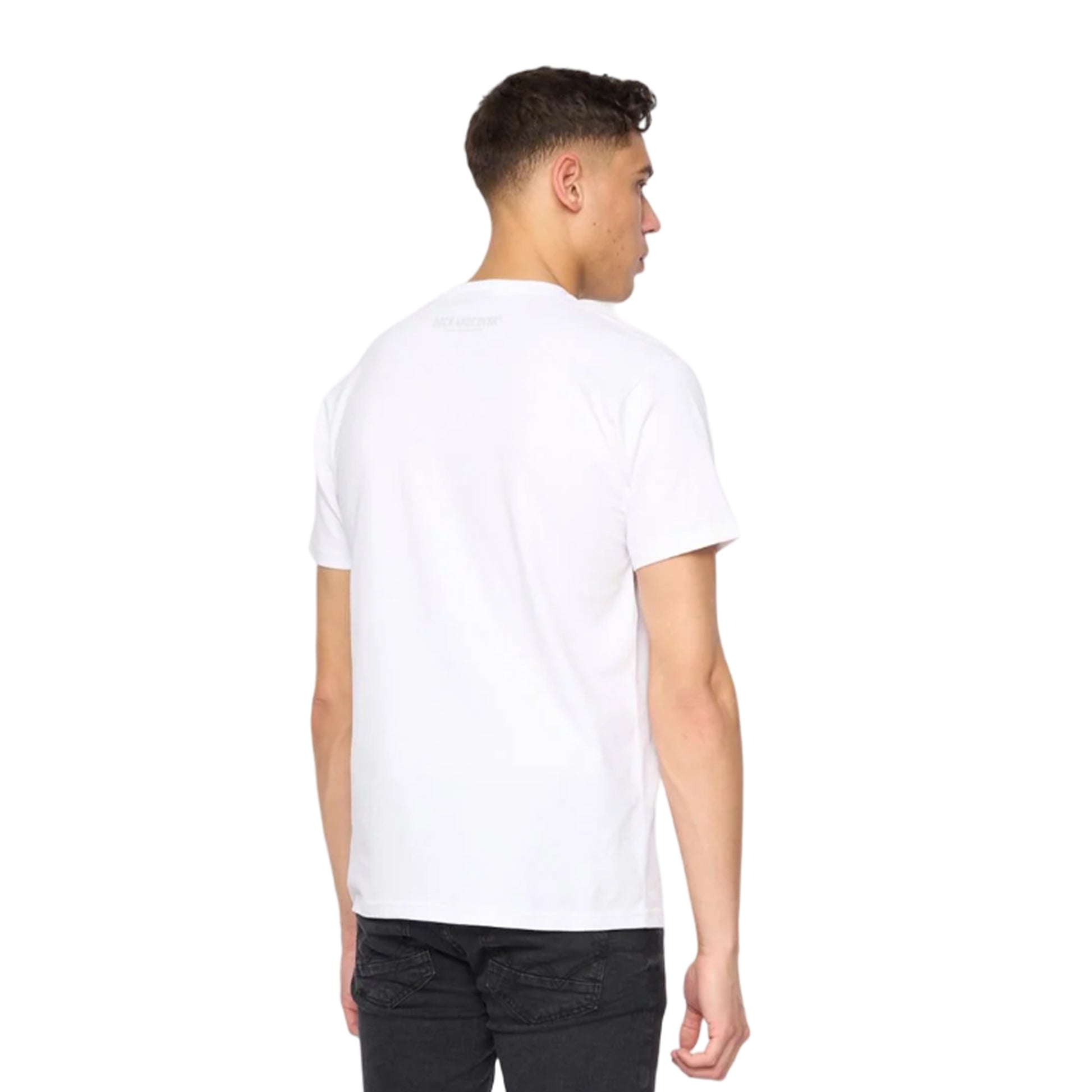 White - Back - Duck and Cover Mens Wayfirth T-Shirt