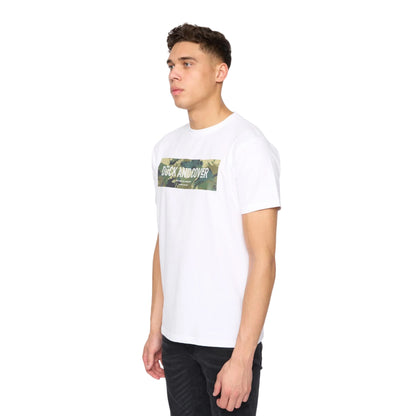 White - Side - Duck and Cover Mens Wayfirth T-Shirt
