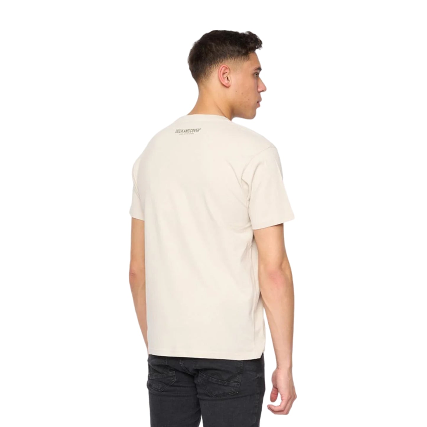 Off White - Back - Duck and Cover Mens Deecee T-Shirt
