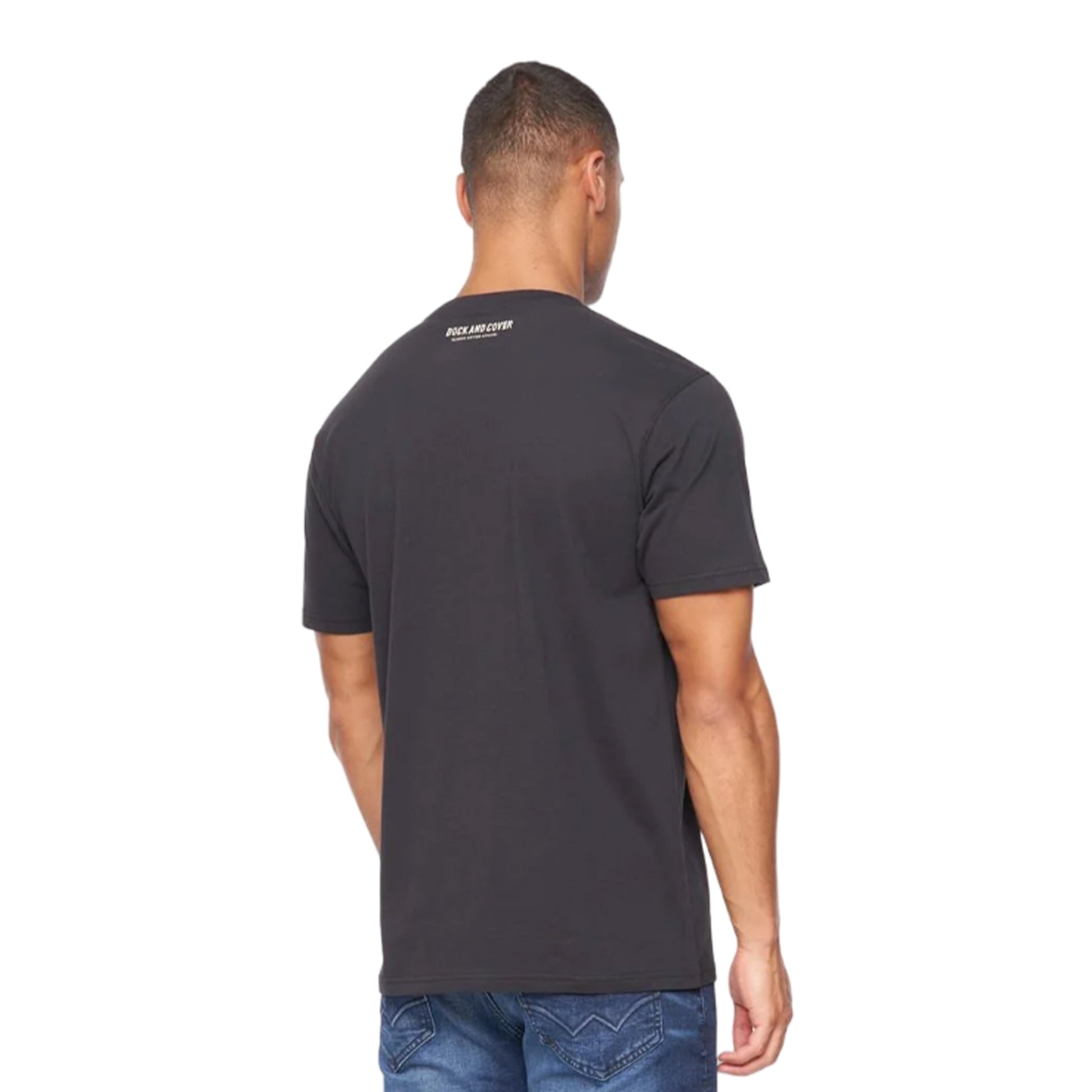 Black - Back - Duck and Cover Mens Gemtas T-Shirt