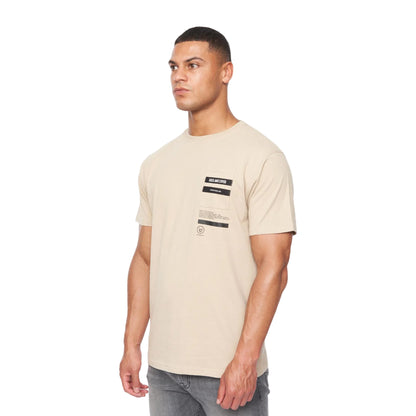 Greige - Side - Duck and Cover Mens Heningys T-Shirt