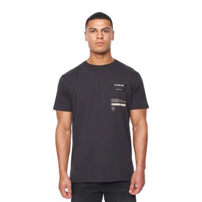 Black - Front - Duck and Cover Mens Heningys T-Shirt