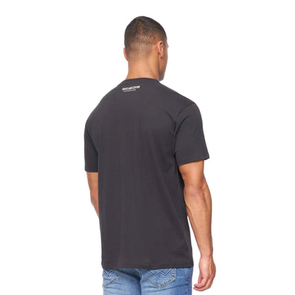 Black - Back - Duck and Cover Mens Tamtar T-Shirt