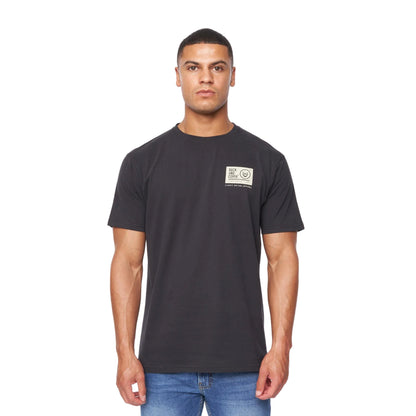 Black - Front - Duck and Cover Mens Tamtar T-Shirt