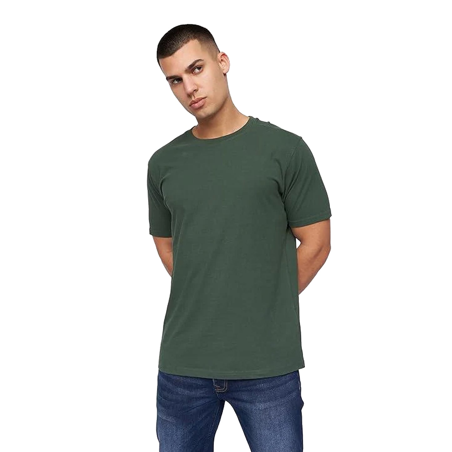 Green-Black-Multicoloured - Back - Kandor Mens Dovar T-Shirt (Pack Of 5)