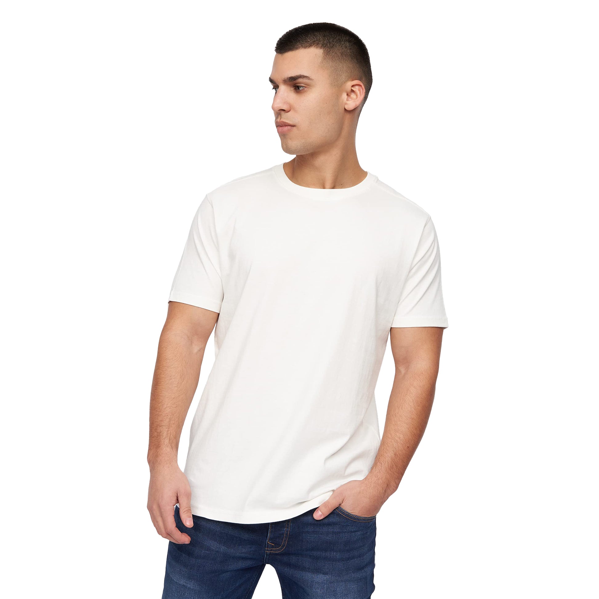 Multicoloured-Red - Side - Kandor Mens Dovar T-Shirt (Pack Of 5)
