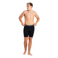 Orange-Thyme Green - Back - Kandor Mens Bambuso Boxer Shorts (Pack Of 3)