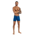 Blue - Side - Kandor Mens Lingo Boxer Shorts (Pack of 5)
