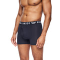 Red-Navy-Olive-Black-Blue - Side - Kandor Mens Quinfly Boxer Shorts (Pack of 5)