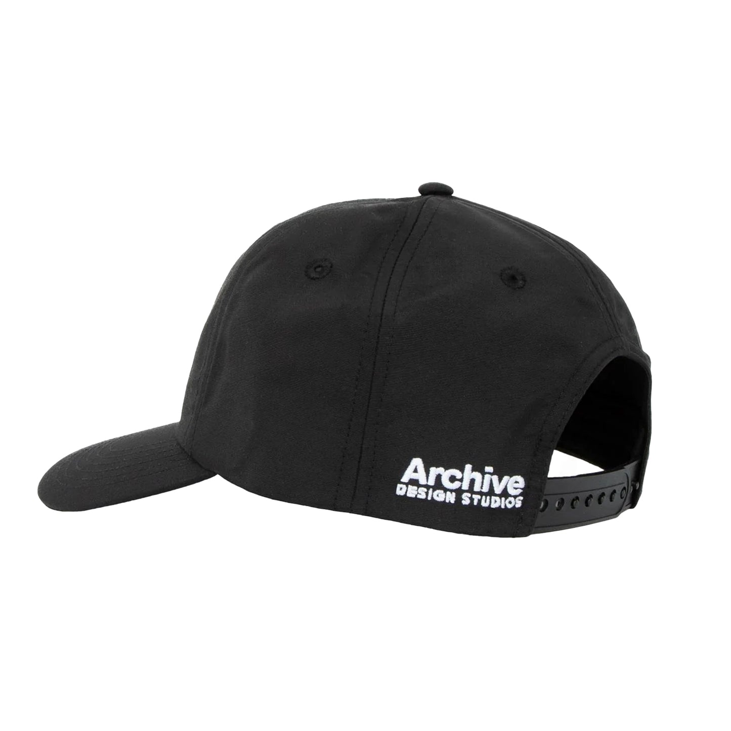 Black - Back - Archive Design Studios Mens Capital Baseball Cap