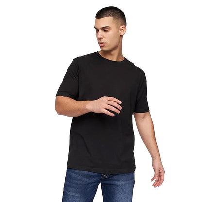 Black - Back - Kandor Mens Dovar T-Shirt (Pack of 5)