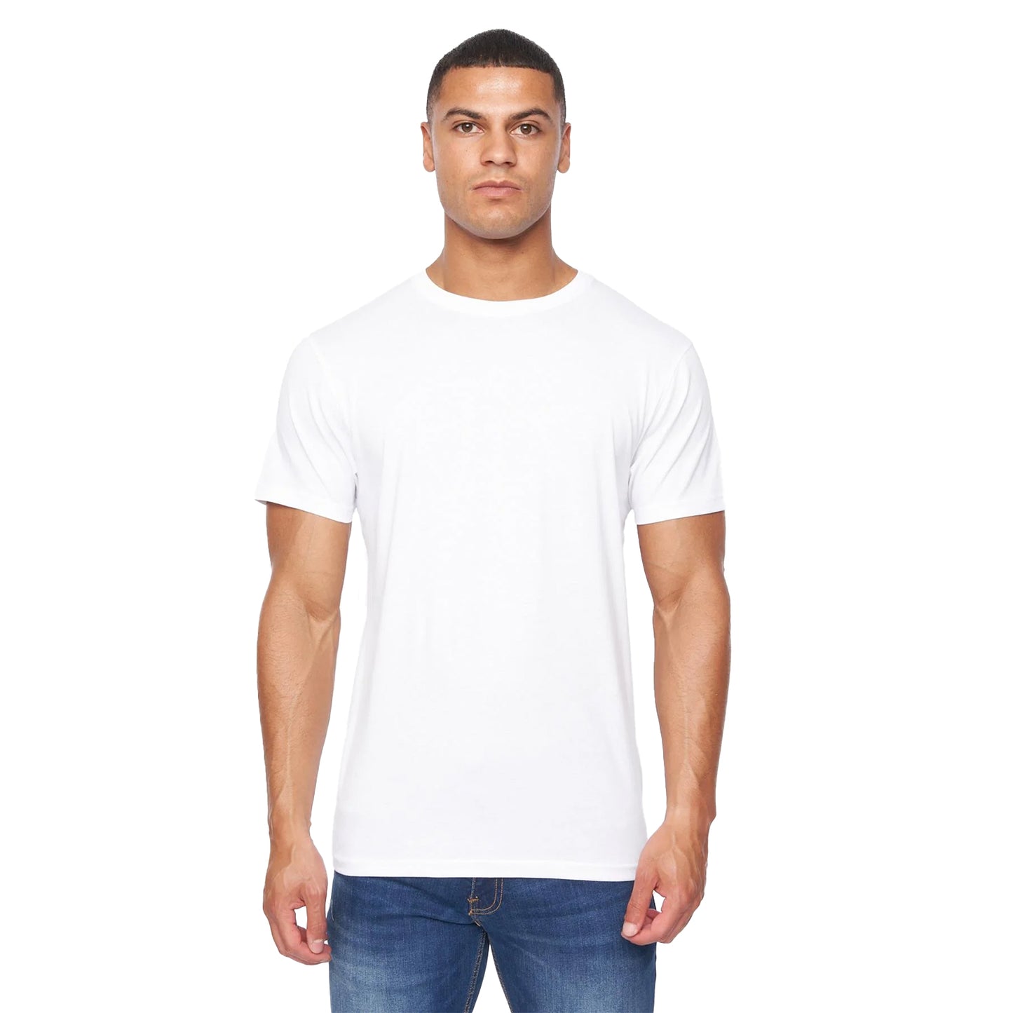 Multicoloured - Side - Duck and Cover Mens Caplaz & Frankinz T-Shirt (Pack of 10)