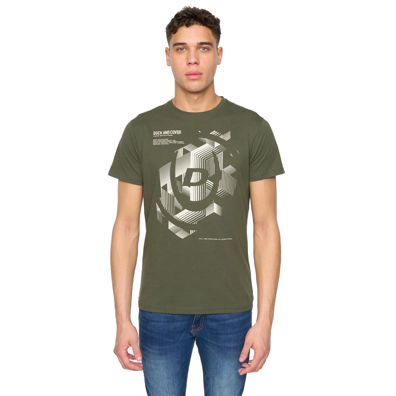 Multicoloured - Back - Duck and Cover Mens Cheymore & Corsure T-Shirt (Pack of 10)