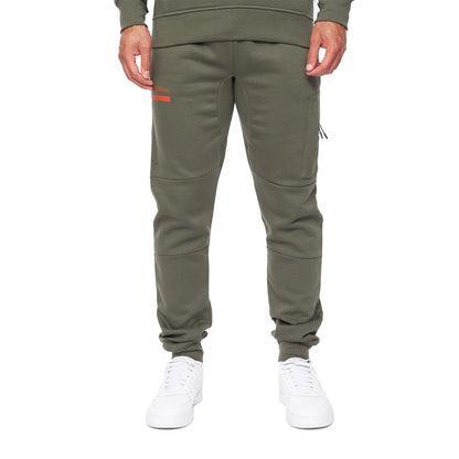 Olive - Lifestyle - Duck and Cover Mens Heningys Hoodie And Joggers Set