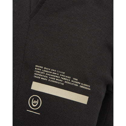 Black - Pack Shot - Duck and Cover Mens Heningys Hoodie And Joggers Set