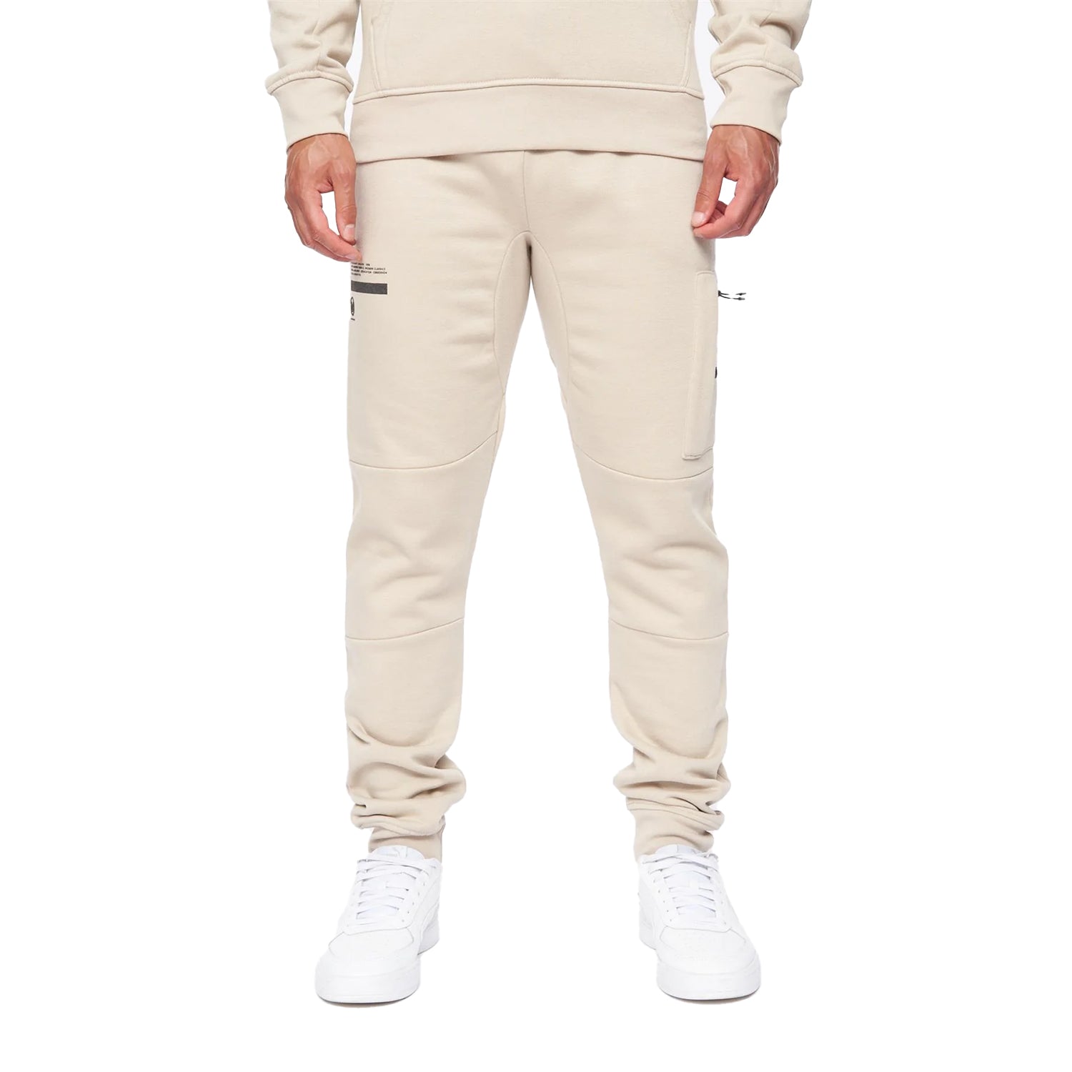 Greige - Lifestyle - Duck and Cover Mens Heningys Hoodie And Joggers Set