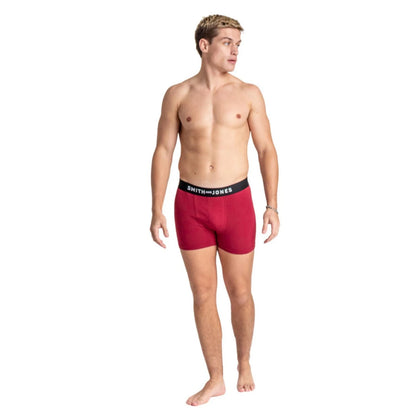 Multicoloured - Close up - Smith & Jones Mens Cedar Boxer Shorts (Pack of 5)