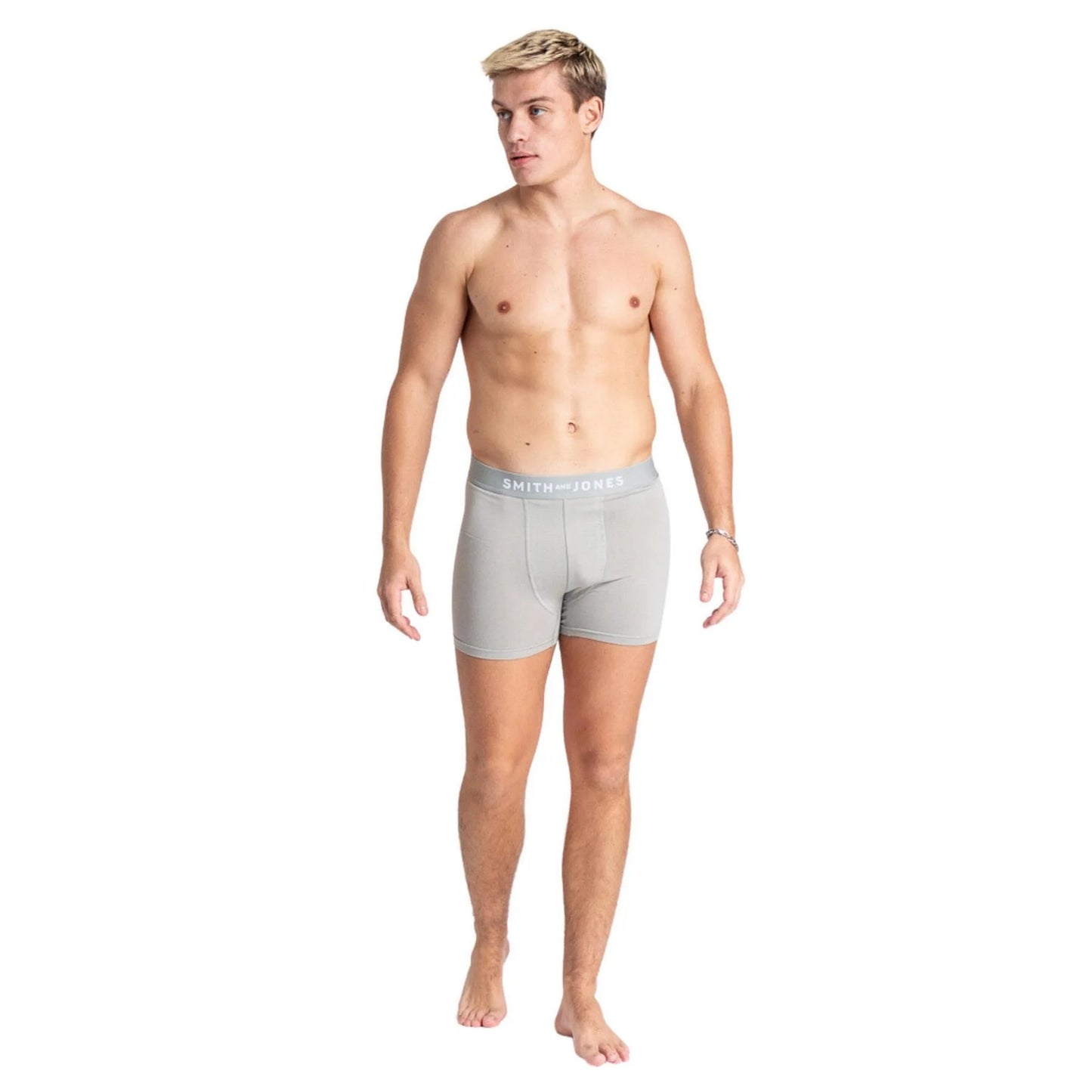 Multicoloured - Pack Shot - Smith & Jones Mens Graylen Boxer Shorts (Pack of 5)