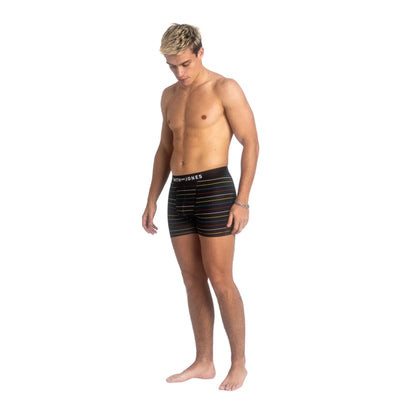 Multicoloured - Pack Shot - Smith & Jones Mens Leland Assorted Designs Boxer Shorts (Pack of 7)