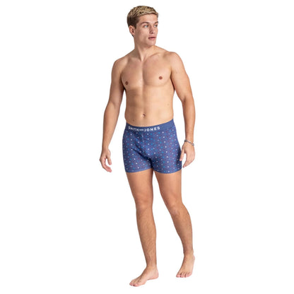 Multicoloured - Back - Smith & Jones Mens Aziel Assorted Designs Boxer Shorts (Pack of 7)
