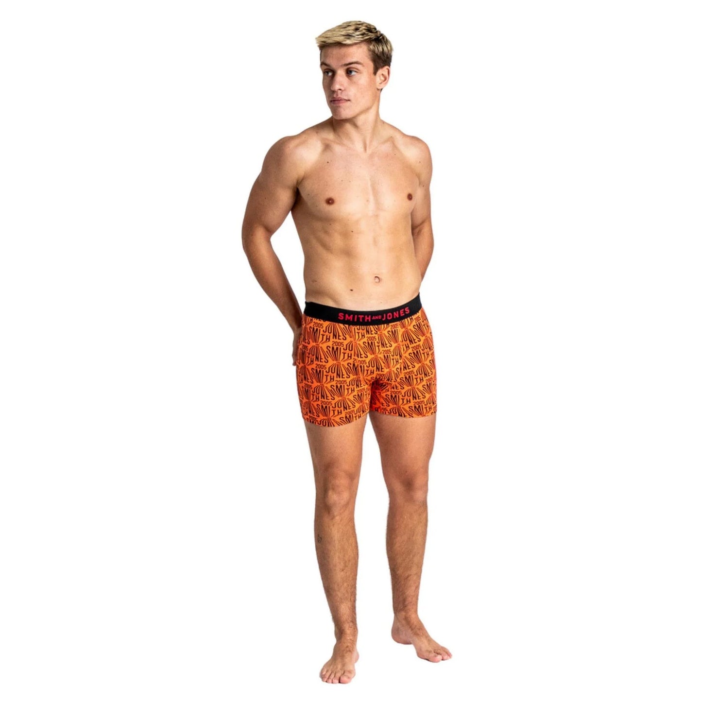 Multicoloured - Back - Smith & Jones Mens Brevin Boxer Shorts (Pack of 5)