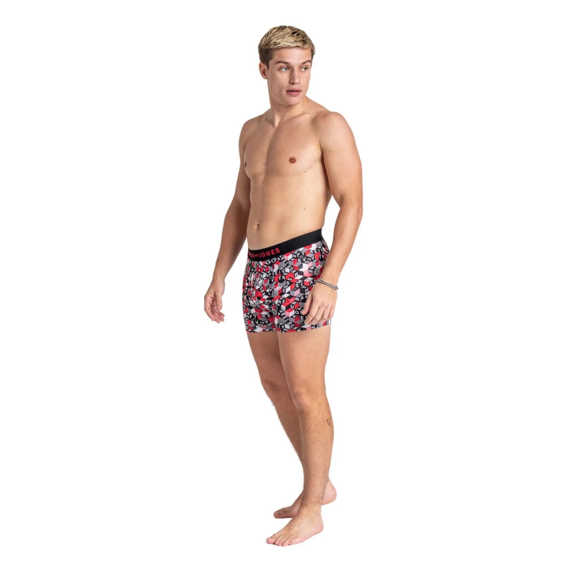 Multicoloured - Side - Smith & Jones Mens Brevin Boxer Shorts (Pack of 5)