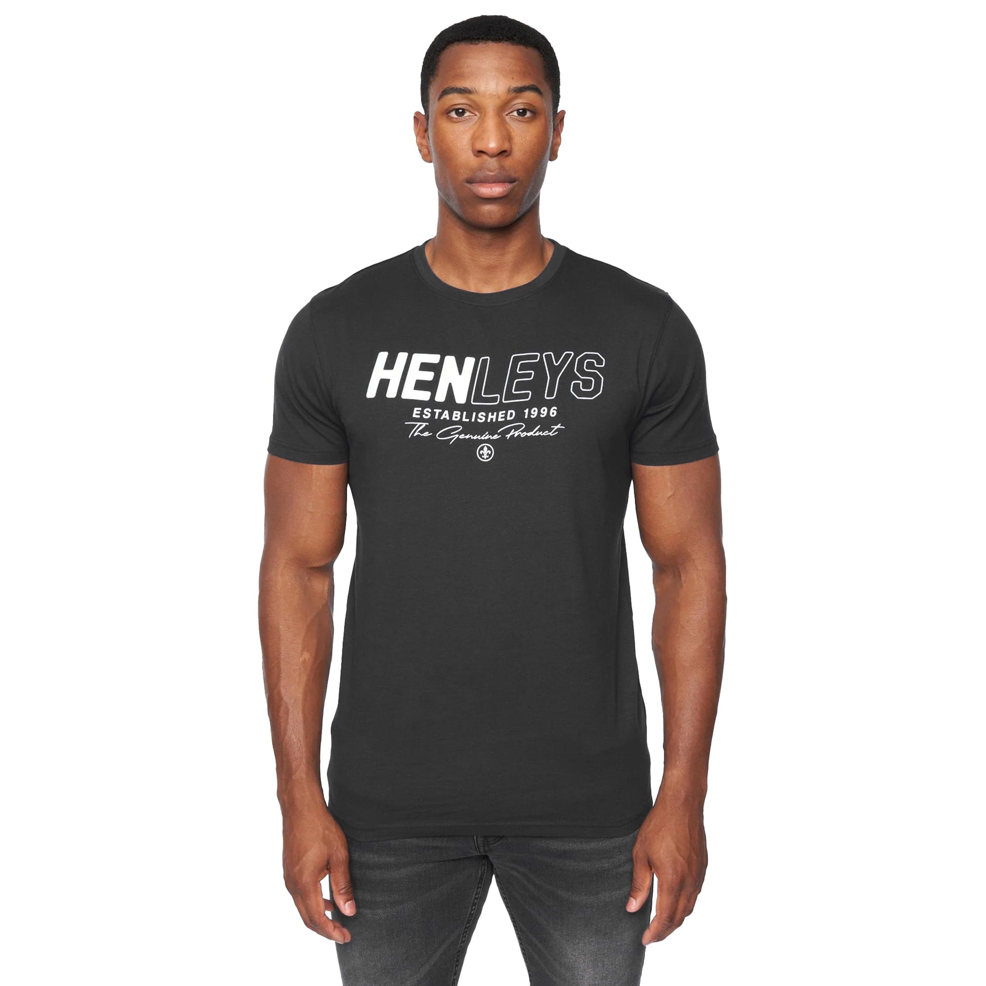 Multicoloured - Back - Henleys Mens Melvern T-Shirt (Pack of 3)