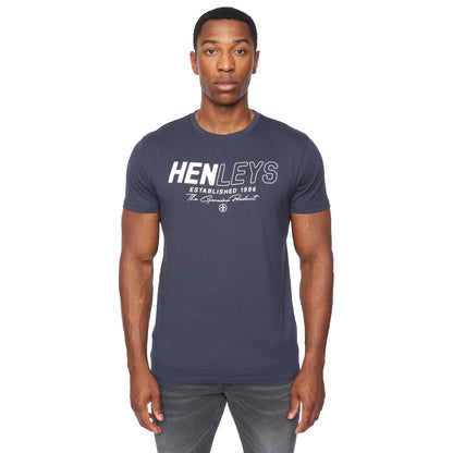Multicoloured - Lifestyle - Henleys Mens Melvern T-Shirt (Pack of 3)
