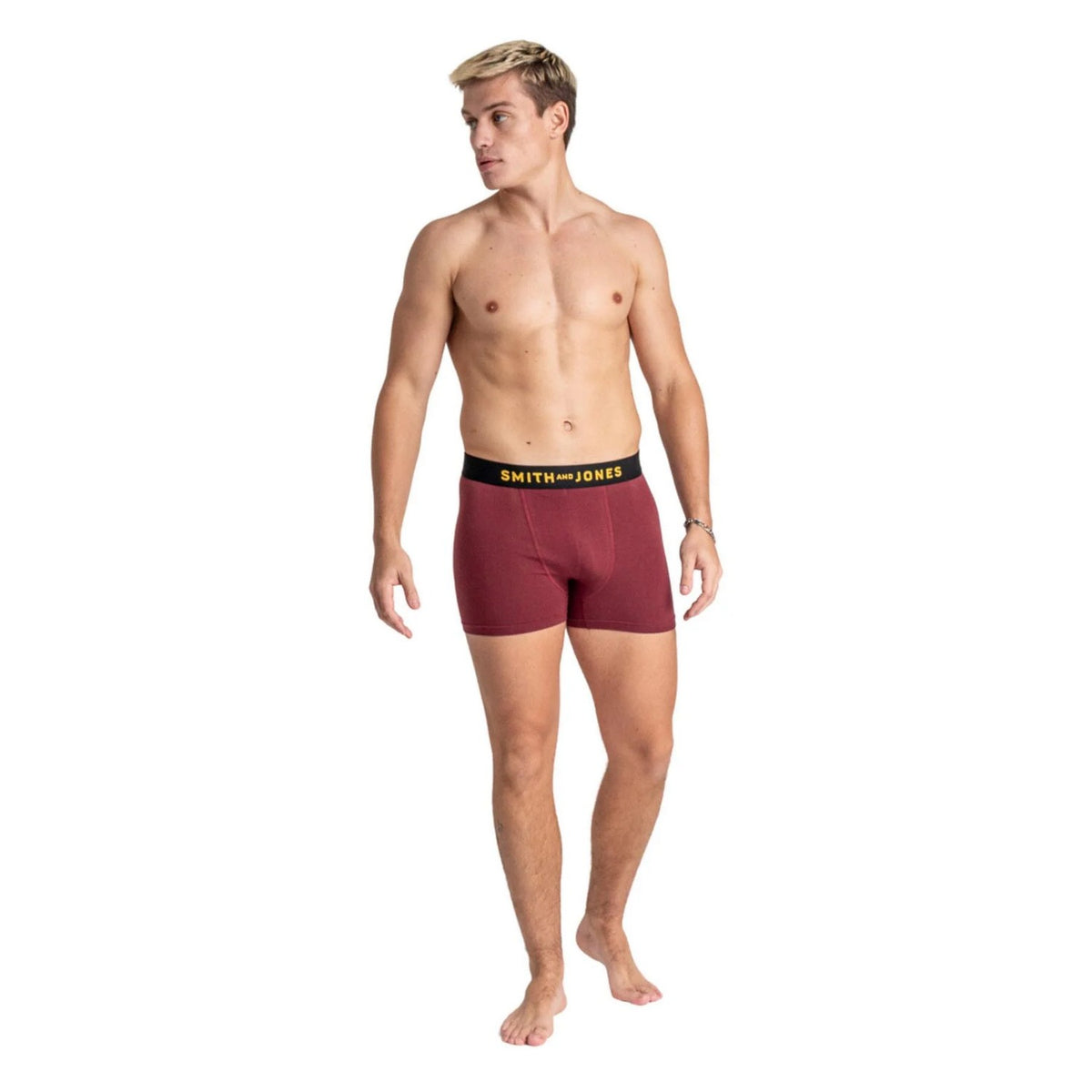 Multicoloured - Close up - Smith & Jones Mens Kole Assorted Designs Boxer Shorts (Pack of 5)