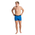 Blue-Black-Navy - Side - Smith & Jones Mens Zyden Assorted Designs Boxer Shorts (Pack of 7)