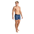 Blue-Black-Navy - Pack Shot - Smith & Jones Mens Zyden Assorted Designs Boxer Shorts (Pack of 7)