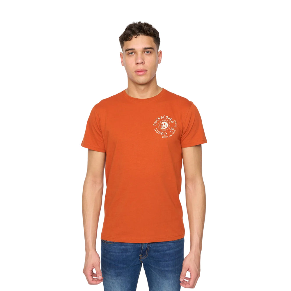 Multicoloured - Side - Duck and Cover Mens Mullbarry Assorted Designs T-Shirt (Pack of 5)