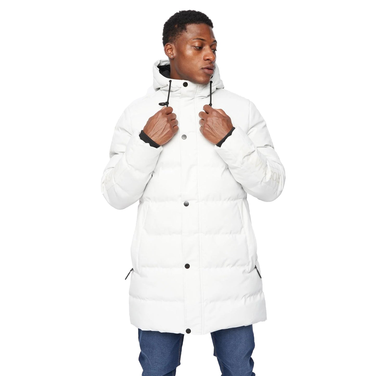 Putty - Front - Crosshatch Mens Daydream Parka