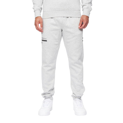 Grey Marl - Lifestyle - Duck and Cover Mens Jennerkins Crew Neck Sweatshirt & Jogging Bottoms