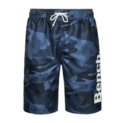 Blue - Front - Bench Mens Bermuda Camo Swim Shorts