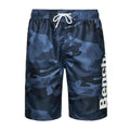 Blue - Front - Bench Mens Bermuda Camo Swim Shorts