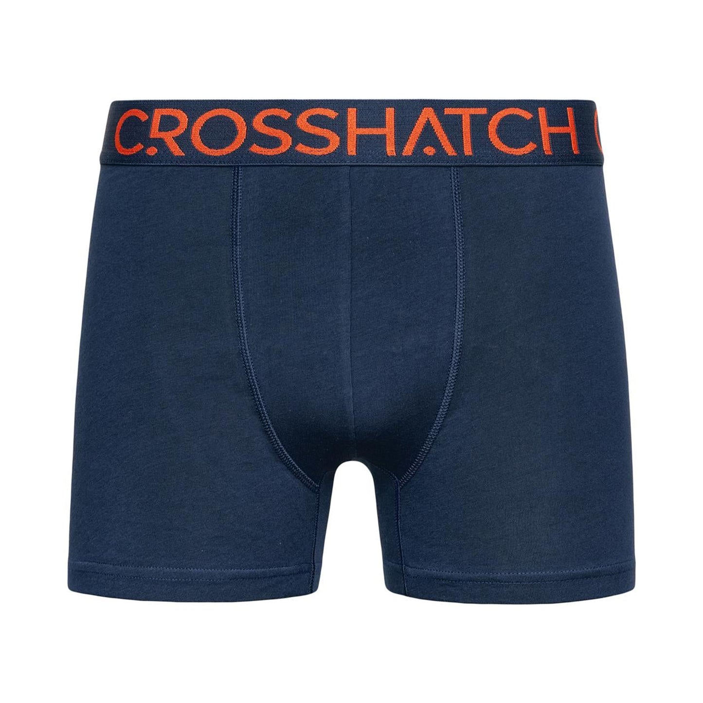 Navy - Lifestyle - Crosshatch Mens Chasma Plain Boxer Shorts (Pack of 3)