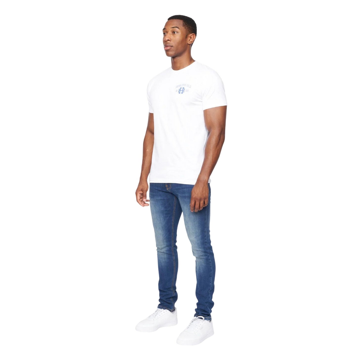 Optic White - Side - Henleys Mens Edgeton T-Shirt