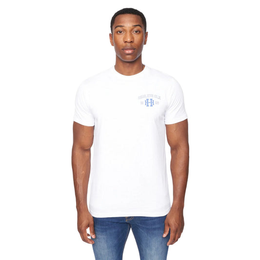 Optic White - Front - Henleys Mens Edgeton T-Shirt