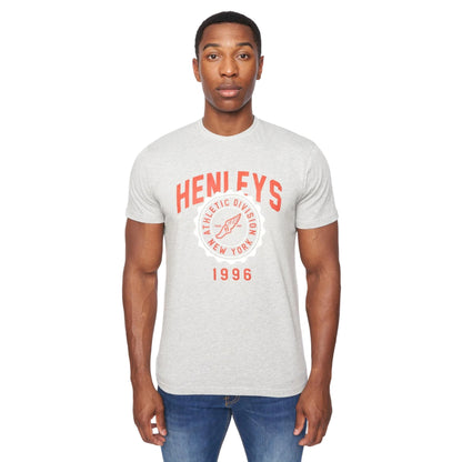 Grey Marl - Front - Henleys Mens Tipton T-Shirt